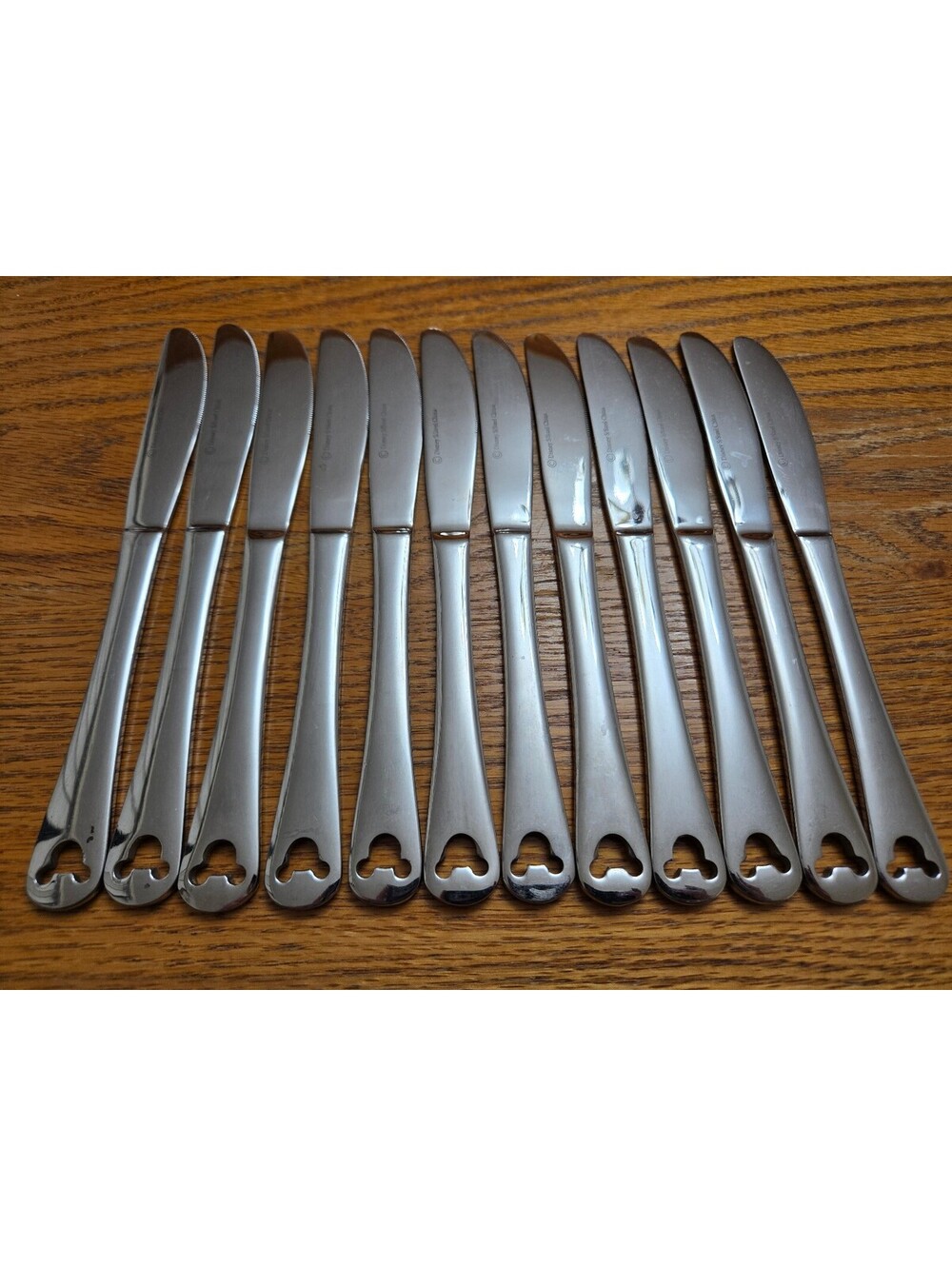 Disney Parks Mickey Mouse 12 Piece Stainless Steel Silverware butter knife set
